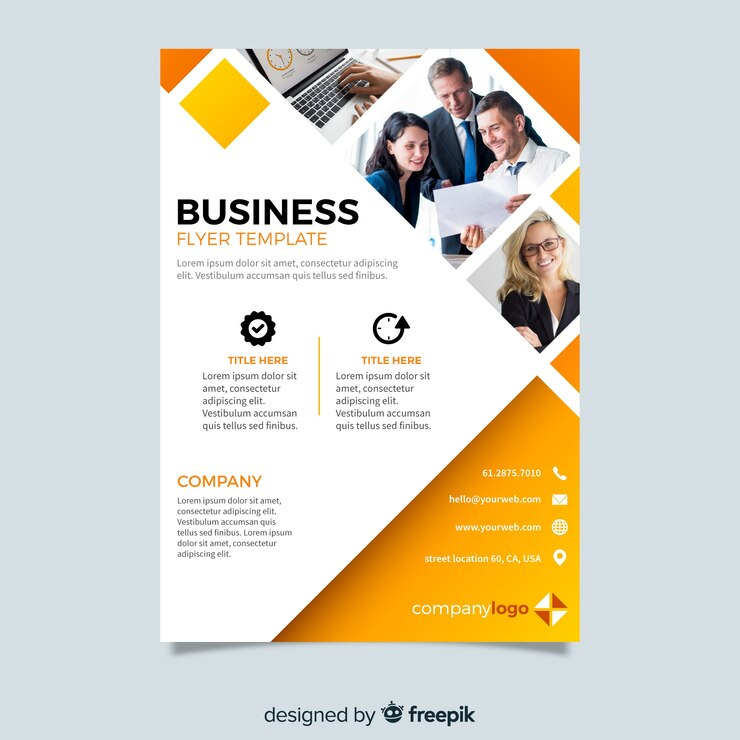 Business flyer template design